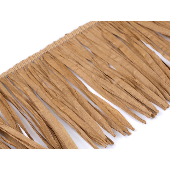 Franjuri rafie naturala 12 cm - Maro natural (1 Metru) Franjuri rafie naturala 12 cm - Maro natural (1 Metru)