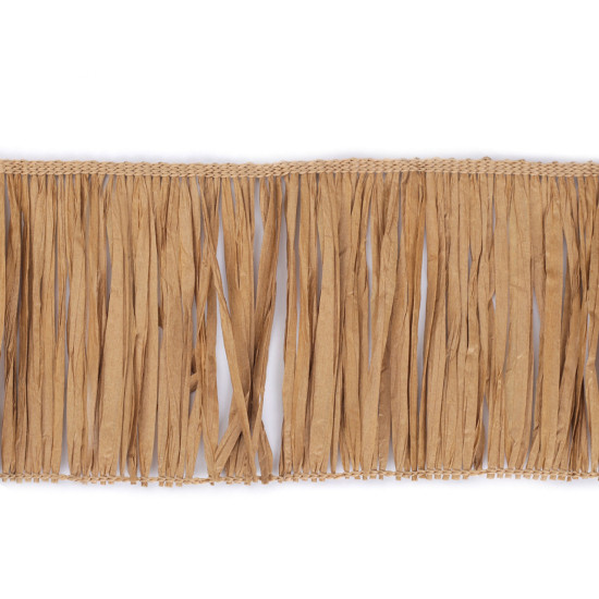 Franjuri rafie naturala 12 cm - Maro natural (1 Metru) Franjuri rafie naturala 12 cm - Maro natural (1 Metru)