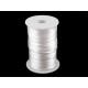Snur satinat ø3 mm - Alb (225 Metri) Snur satinat ø3 mm - Alb (225 Metri)