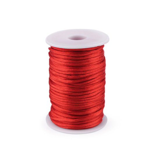 Snur satinat ø3 mm - Alb (225 Metri) Snur satinat ø3 mm - Alb (225 Metri)