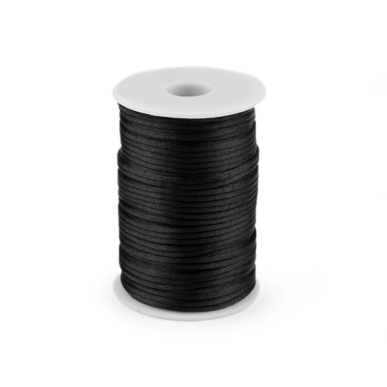Snur satinat ø3 mm - Alb (225 Metri) Snur satinat ø3 mm - Alb (225 Metri)