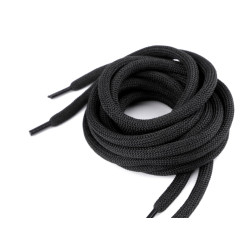 Sireturi pentru pantofi sport, hanorace 130 cm - Negru (100 Bucăți)