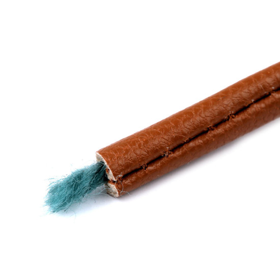 Snur din piele ecologica cu miez ø3 mm - Crem foarte deschis (1 Metru) Snur din piele ecologica cu miez ø3 mm - Crem foarte deschis (1 Metru)