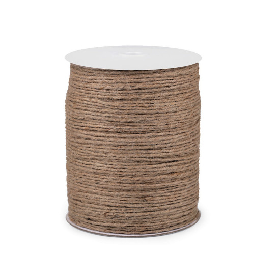 Sforă de iută pentru tricotat genți și decorațiuni ø3 mm - Ecru natural (1 Bucată) Sforă de iută pentru tricotat genți și decorațiuni ø3 mm - Ecru natural (1 Bucată)