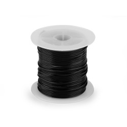 Snur decorativ lucios ø1 mm - Negru (1 Bucată)