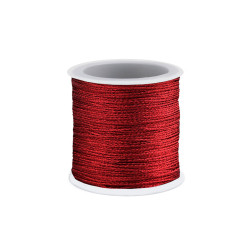 Snur lurex ø0,3 mm - Roșu (1 Bucată)