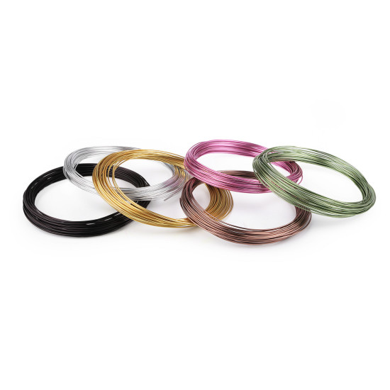 Sârmă de aluminiu ø1 mm - Bej deschis (3 Bucăți) Sârmă de aluminiu ø1 mm - Bej deschis (3 Bucăți)
