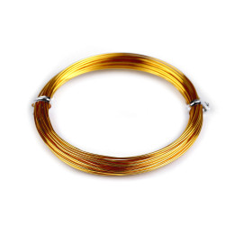 Sârmă de aluminiu ø1 mm - Auriu (1 Bucată)