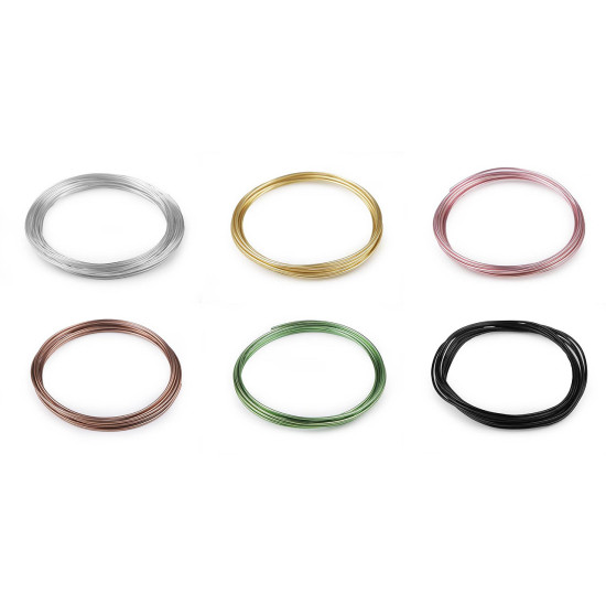 Sârmă de aluminiu ø1,8 mm - Arămiu (3 Bucăți)