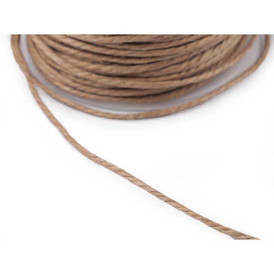 Snur de in ø2 100% in - Ecru natural (5 Bucăți) Snur de in ø2 100% in - Ecru natural (5 Bucăți)