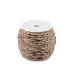 Snur de in ø1 mm - Ecru natural (1 Bucată)