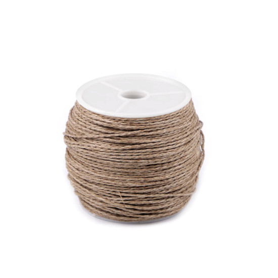 Snur de in ø1 mm - Ecru natural (1 Bucată) Snur de in ø1 mm - Ecru natural (1 Bucată)