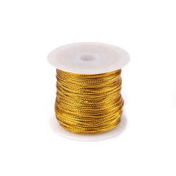 Snur cu lurex ø2 mm - Auriu (1 Bucată)