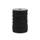 Snur din bumbac cu miez  ø6 mm - Negru (1 Metru)