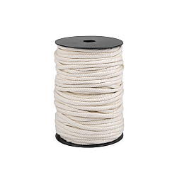 Snur din bumbac cu miez  ø6 mm - Ecru deschis (1 Metru)