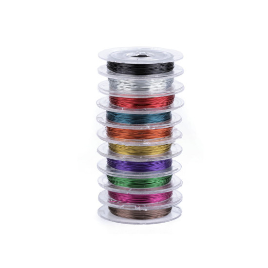 Set sârme decorative ø0,3 mm - Mix (50 Bucăți) Set sârme decorative ø0,3 mm - Mix (50 Bucăți)