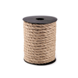 Snur de iută răsucit ø8 mm - Ecru natural (1 Metru)