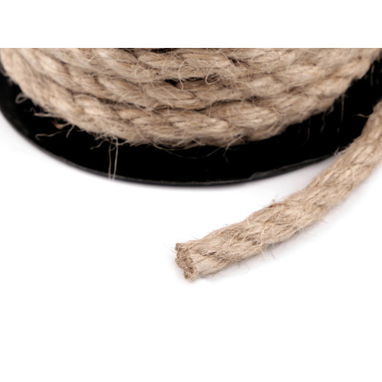Snur de iută răsucit ø8 mm - Ecru natural (1 Metru) Snur de iută răsucit ø8 mm - Ecru natural (1 Metru)