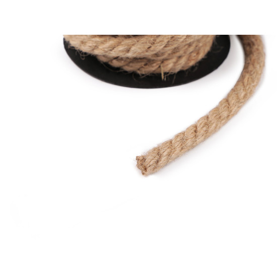 Snur de iută răsucit ø10 mm - Ecru natural (8 Metri) Snur de iută răsucit ø10 mm - Ecru natural (8 Metri)