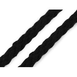 Snur impletit ø10 mm - Negru (1 Metru)