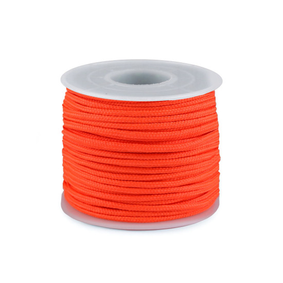 Cordelina paracord ø2,5 mm - Roz neon (25 Metri)