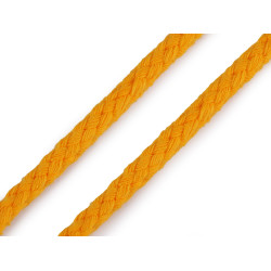 Snur din bumbac ø7 mm impletit - Galben gălbenuș (135 Metri)