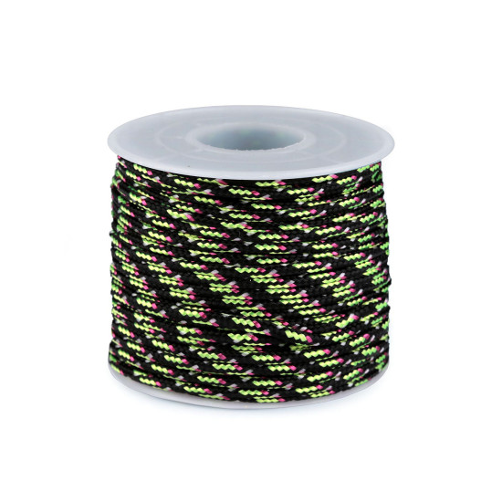 Cordelina paracord ø2,5 mm - Roz neon (25 Metri) Cordelina paracord ø2,5 mm - Roz neon (25 Metri)