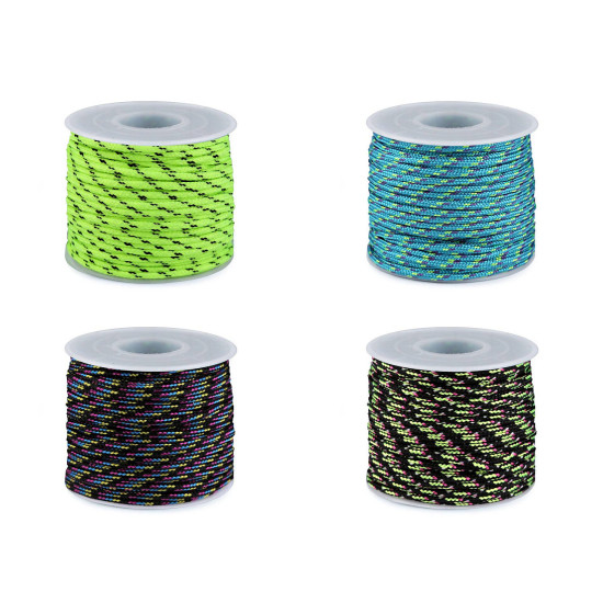 Cordelina paracord ø2,5 mm - Roz neon (25 Metri) Cordelina paracord ø2,5 mm - Roz neon (25 Metri)