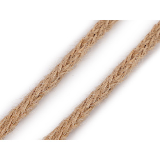 Snur împletit din iută ø6 mm - Ecru natural (100 Metri) Snur împletit din iută ø6 mm - Ecru natural (100 Metri)