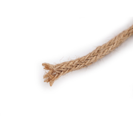 Snur împletit din iută ø6 mm - Ecru natural (100 Metri) Snur împletit din iută ø6 mm - Ecru natural (100 Metri)
