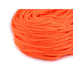 Snur vestimetar pes ø6 mm - Portocaliu neon (100 Metri)