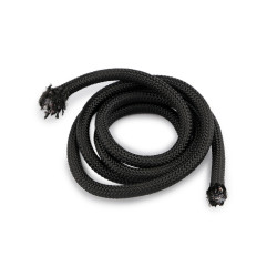 Șnur solid cu miez ø8 mm - Negru (1 Metru)