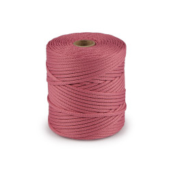 Șnur pes ø4 mm - Roz vintage (100 Metri)