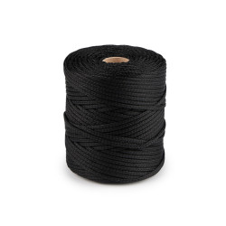 Șnur pes ø4 mm - Negru (100 Metri)