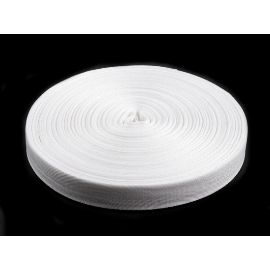 Bandă din bumbac, lățime 18 mm - Gri neutral (50 Metri)