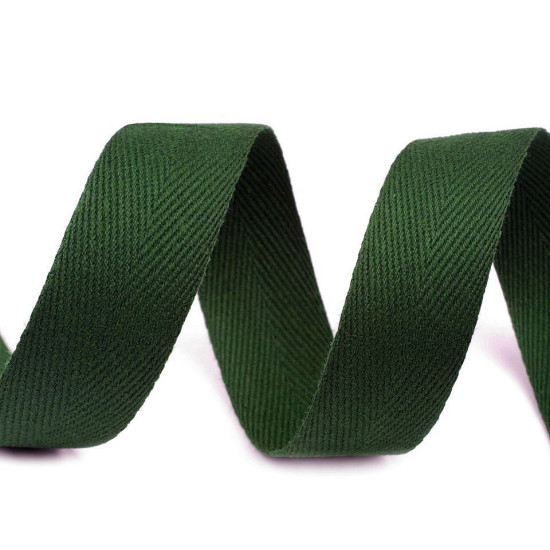 Bandă din bumbac herringbone, lățime 20 mm - Gri neutral (200 Metri) Bandă din bumbac herringbone, lățime 20 mm - Gri neutral (200 Metri)