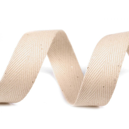 Bandă din bumbac herringbone, lățime 30 mm - Roșu granat (100 Metri) Bandă din bumbac herringbone, lățime 30 mm - Roșu granat (100 Metri)