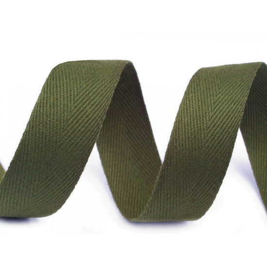 Bandă din bumbac herringbone, lățime 30 mm - Roșu granat (100 Metri) Bandă din bumbac herringbone, lățime 30 mm - Roșu granat (100 Metri)