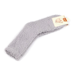 Șosete flaușate unisex - Gri deschis (1 Pereche)