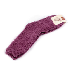 Șosete flaușate unisex - Roz vintage (1 Pereche)