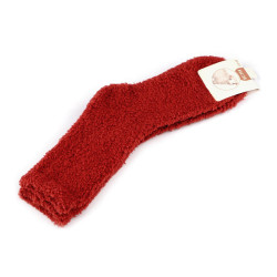 Șosete flaușate unisex - Teracota (1 Pereche)