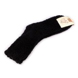 Șosete flaușate unisex - Negru (1 Pereche)
