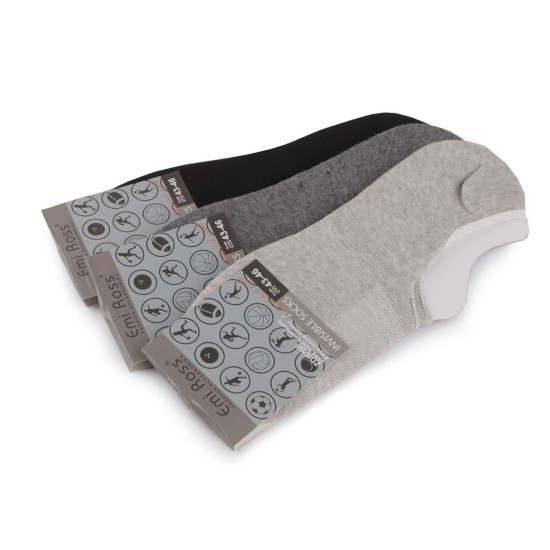 Șosete sport unisex din bumbac emi ross - Alb (6 Perechi) Șosete sport unisex din bumbac emi ross - Alb (6 Perechi)