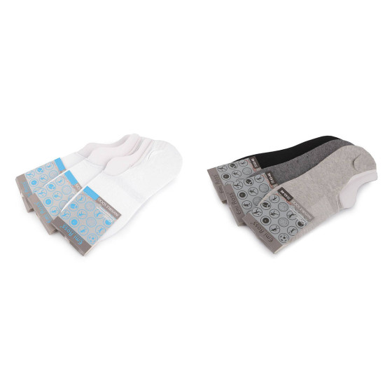 Șosete sport unisex din bumbac emi ross - Alb (6 Perechi) Șosete sport unisex din bumbac emi ross - Alb (6 Perechi)