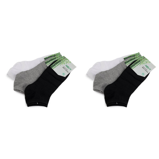 Șosete unisex până la gleznă din bambus - Mix (3 Perechi) Șosete unisex până la gleznă din bambus - Mix (3 Perechi)