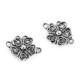 Ornamente metalice filigran - fluture, mandala, inimă, pom - Platinum (5 Bucăți)