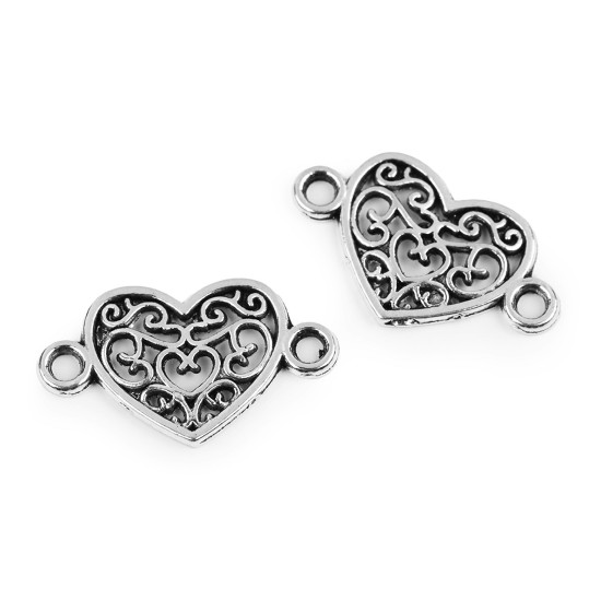 Ornamente metalice filigran - fluture, mandala, inimă, pom - Platinum (5 Bucăți)