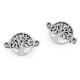Ornamente metalice filigran - fluture, mandala, inimă, pom - Platinum (5 Bucăți)