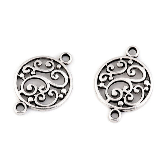 Ornamente metalice filigran - fluture, mandala, inimă, pom - Platinum (5 Bucăți)