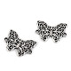 Ornamente metalice filigran - fluture, mandala, inimă, pom - Platinum (5 Bucăți)